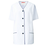 女子衿なし調理衣（半袖）