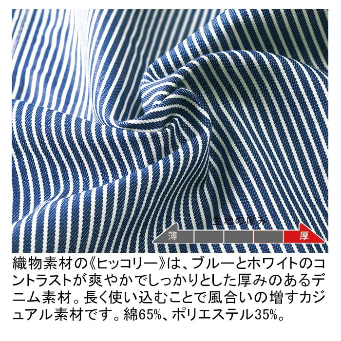 サロンエプロン（ヒッコリーストライプ）KAZENAPK782の通販｜飲食店