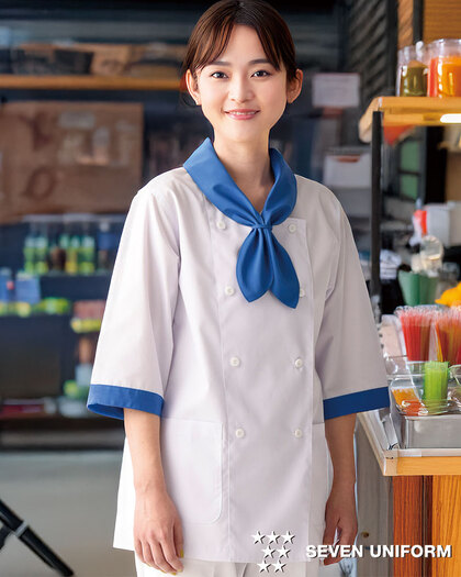 レディススカーフカラー付コートBA1065