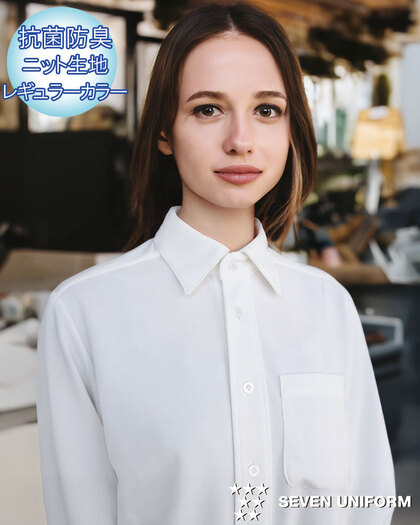 七分袖ニットシャツCH4494