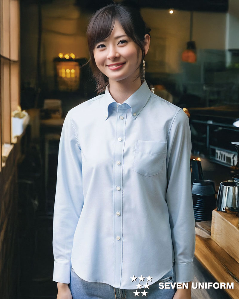 ボタンダウンシャツ／長袖セブンユニフォームCH4486の通販｜飲食