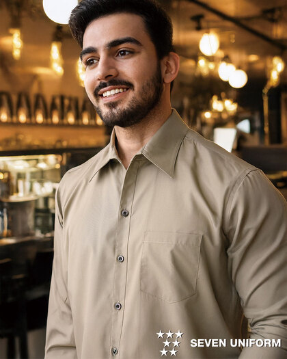 メンズスキッパーカラーシャツ／長袖CH4414