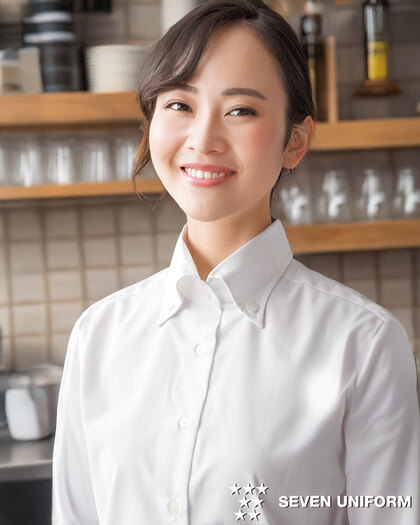 レディスボタンダウンシャツ／長袖CH4433