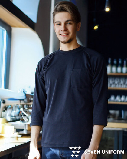 ニットシャツ／七分袖CU2355