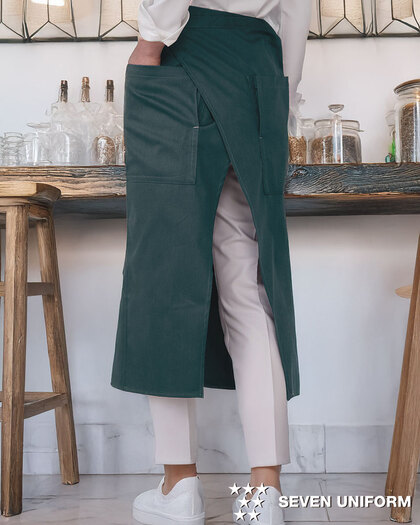 ソムリエエプロンセブンユニフォームCT2391の通販｜飲食店ユニフォーム