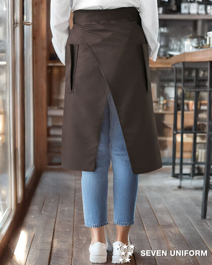 腰下エプロン／ミドル丈セブンユニフォームCT2568の通販｜飲食店