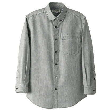 メンズボタンダウンシャツ 長袖セブンユニフォームwh7605の通販 飲食店ユニフォームの食べコレ