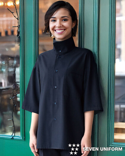 七分袖シャツコートBA1075