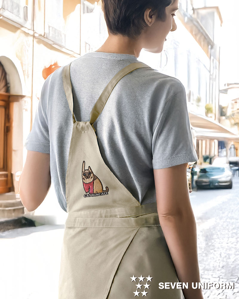 松屋　エプロン　刺繍　ユニフォーム　70枚 松屋 エプロン 刺繍 ユニフォーム 70枚