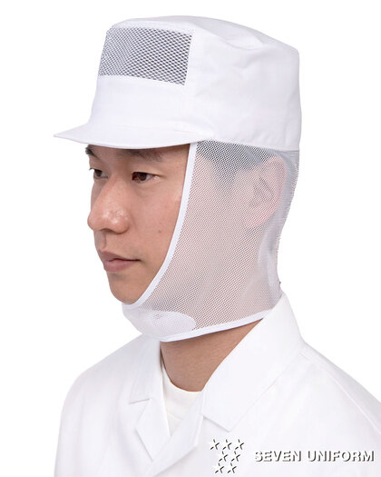 メンズ丸天帽（額・丸天・タレメッシュ入）AW780