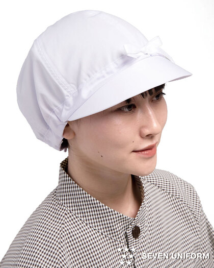 女性用作業帽（リボン調節付）JW4660