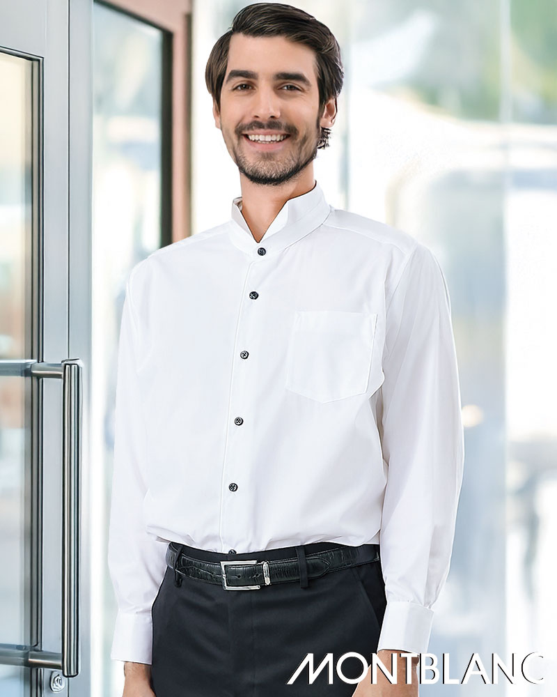 ウイングカラーシャツ（長袖・男女兼用）住商モンブランBS2561-2の通販