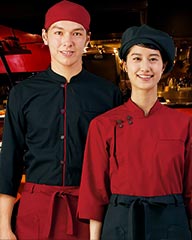 アジアン料理の制服へ